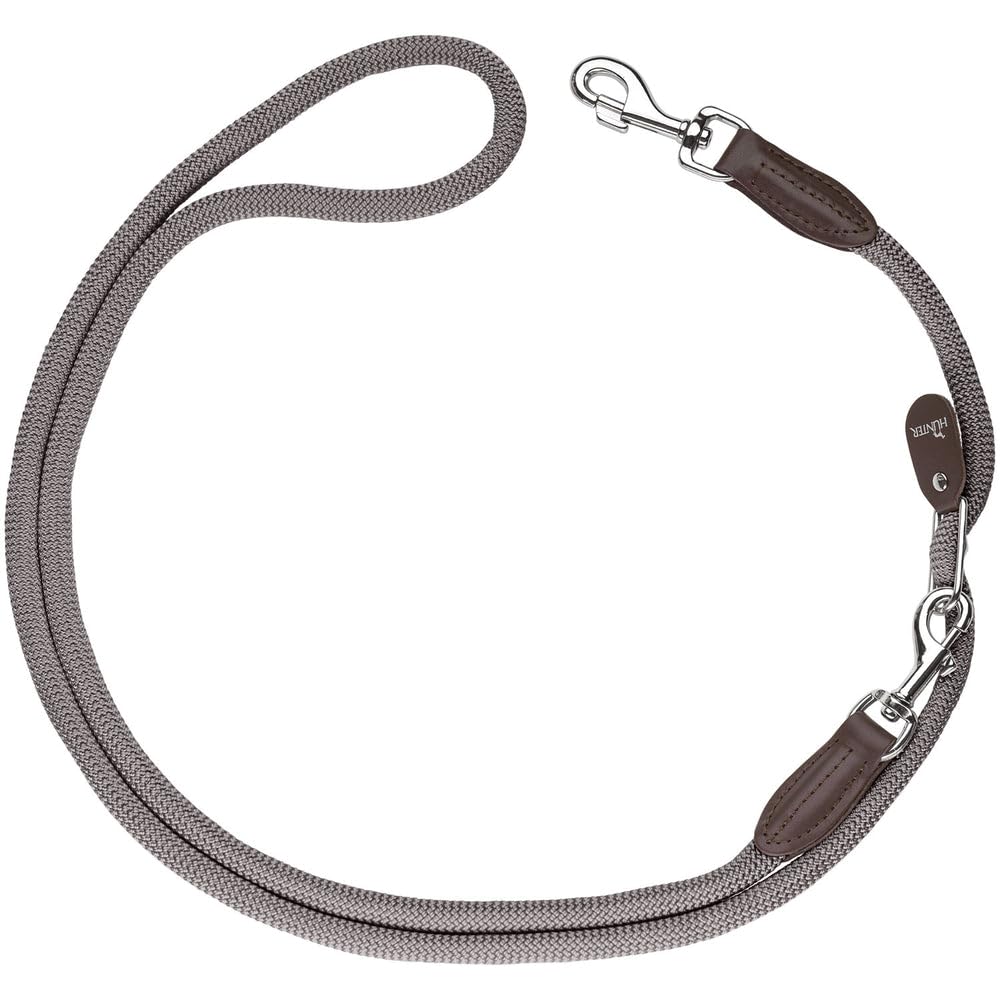 Hunter Freestyle Adjustable Leash, 10 mm Diameter x 260 cm Length, Grey
