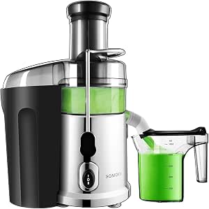 Amazon.com: Máquina exprimidora eléctrica SOMOYA, exprimidora de cítricos  fácil de limpiar, 2019, licuadora inteligente LCD de alta velocidad de 800  W, exprimidor de naranja, exprimidor de zumo y pulpa (110 V 60
