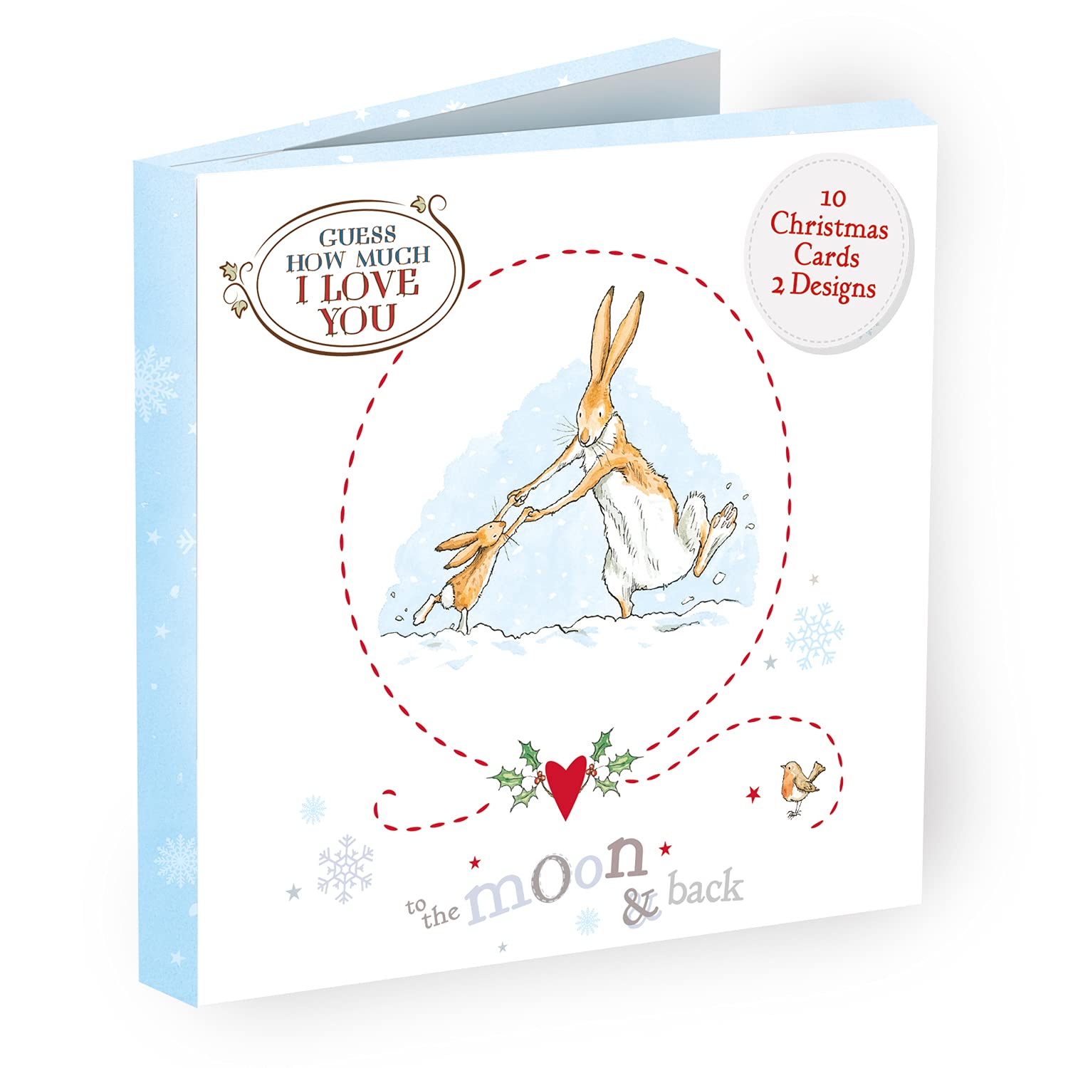 Danilo Promotions Official Guess How Much I Love Box Christmas Cards, 10 Cards/ 2 Designs, Multi, GLXB1