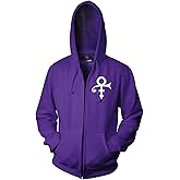 Prince Official Love Symbol Purple Zip Hoodie