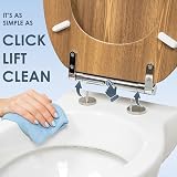 AQUALONA Premium Soft Close Toilet Seat Moulded Wood Teak view 3