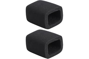 GLEAVI 2Pcs Square Microphone Sponge Covers Thickened Mic Protectors Universal Mic Covers with Dust and