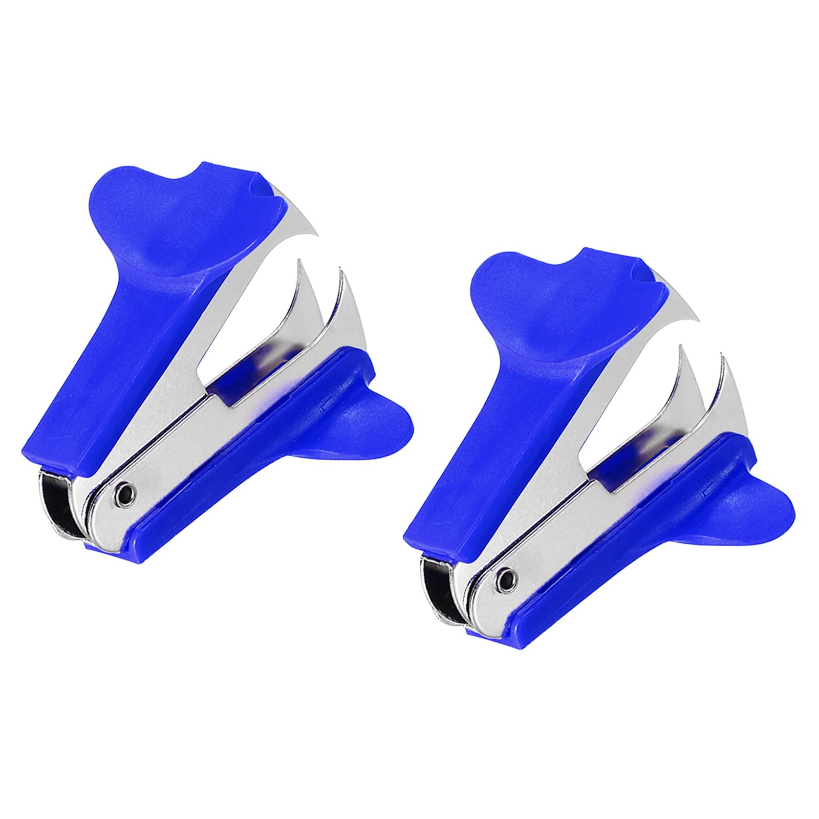 YOKIVE 2 Pcs Staple Remover, Mini Puller Steel Jaw | Staples Removal Great for Office Home Desktop (Blue)
