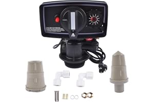 SUPBERC 110V 5600 Water Softener 12 Day Control Timer Valve for Water Filter Softener Resin Tanks 9''-11' Diameter Timed Water Softener Control Valve