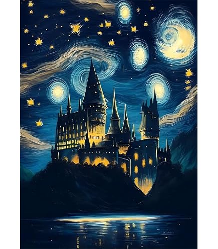 CRAFTHUB Diamant-Malerei Set Hogwarts Castle – Mit Großen Tabletts, Vollständiges Kit