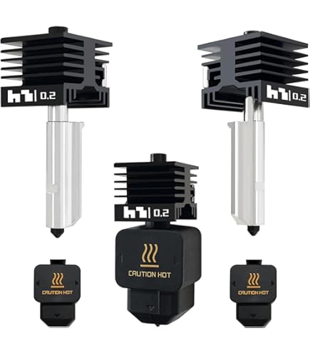 HzdaDeve 3 Pack 0.4MM Hotend for P2S/H2S/H2D/A1/A1 Mini Combo