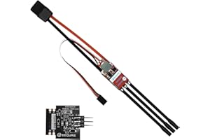 SEQURE 70A Brushless ESC 2-6S Lipo, RC Motor Electric Speed Controller 128KHz, ESC with 5V 4A BEC for RC Crawler Car, Climbing Car, Ship Model - ESCape32 with WiFi-Link Parameter Configuration Tool