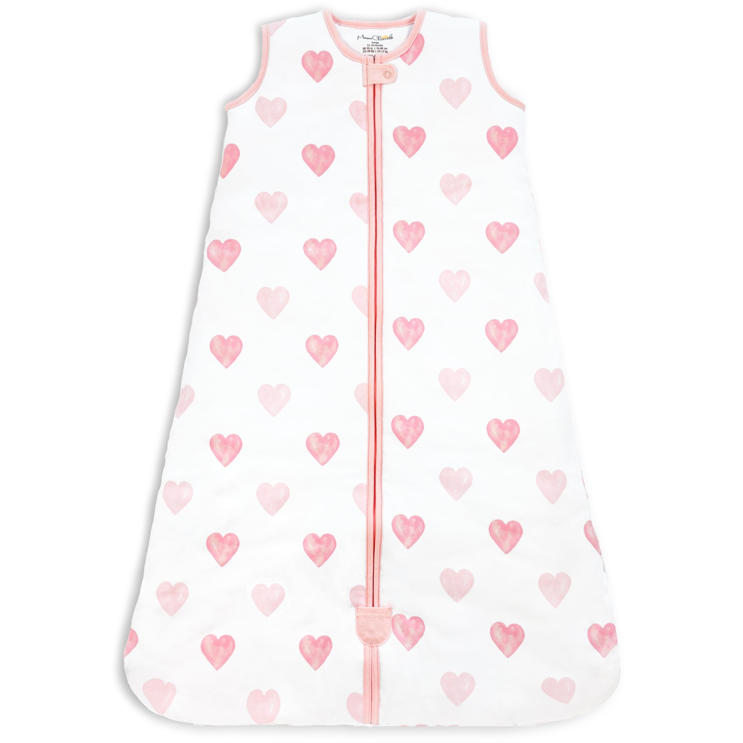 Mama Cheetah Baby Sleep Sack 2.5 TOG, Winter Baby Sleeping Bag with 2-Way Zipper, Organic Cotton Swaddle Transition Wearable Blanket for Boy Girl Infant Toddler, 0-6 Months, 1-Pack — image 1