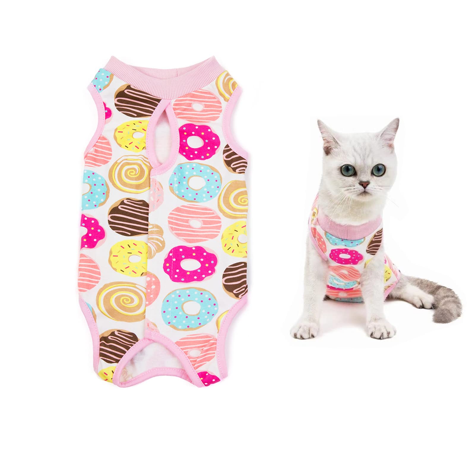 Cat Professional Recovery Suit Surgical Shirt - Pet Clothes for Cats and Dogs (M)
