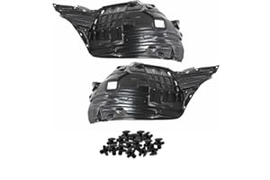 Parts N Go Fender Liner Set w/Clips for 2003 2004 2005 350Z Front Driver & Passenger Side Left Right Front-Section NI1250130 NI1251130 63845CD000 63844CD000