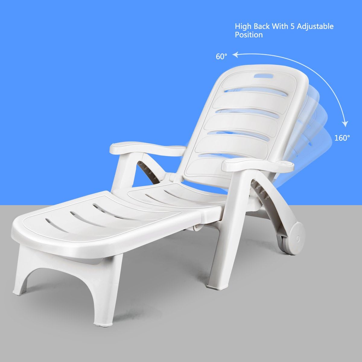 pvc folding lounge chair