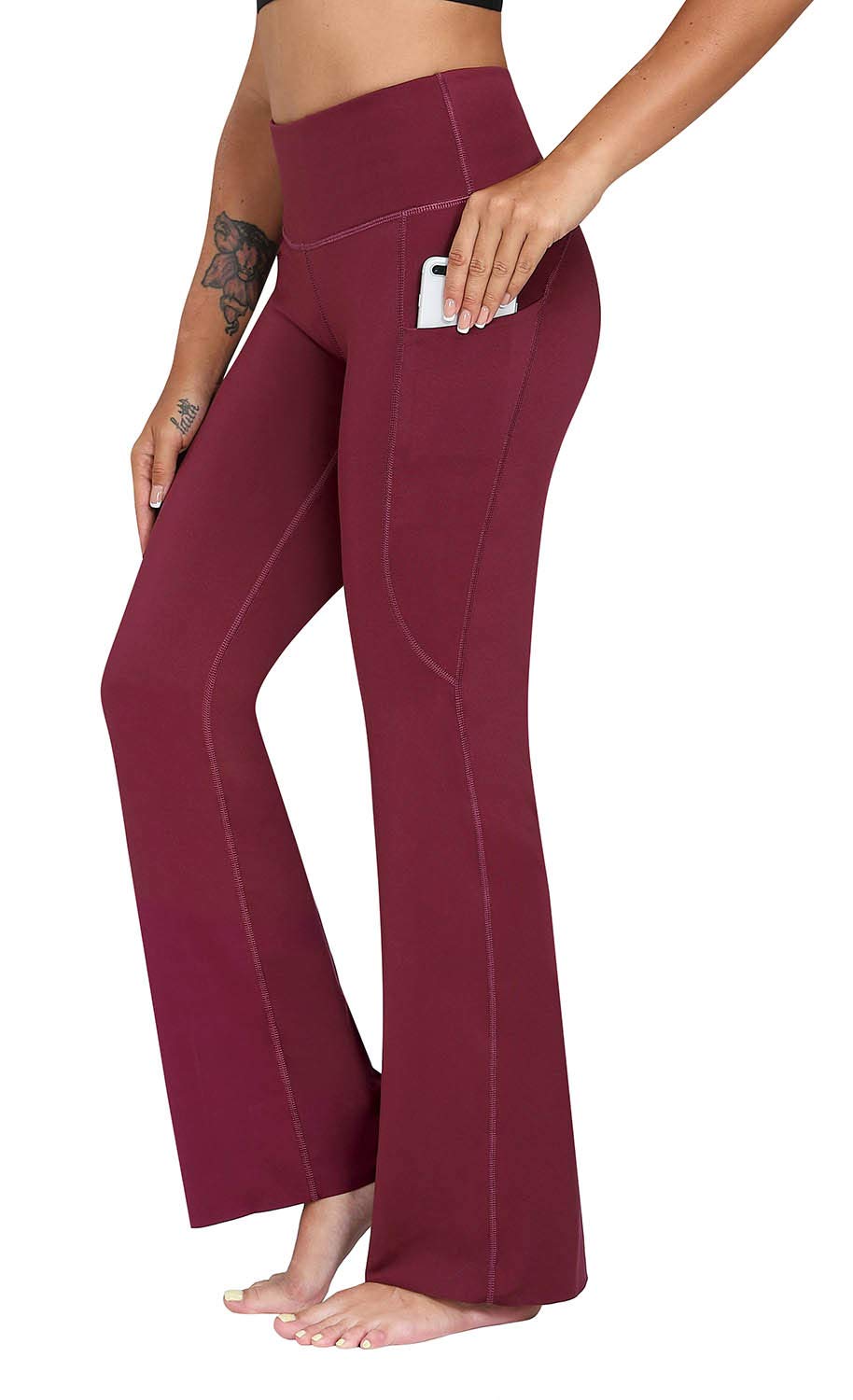 bootcut yoga pants with pockets