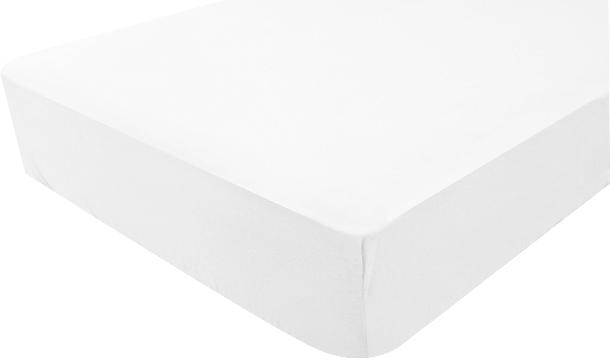 2 in 1 PMP Waterproof Fitted Sheet 40 x 80 cm White