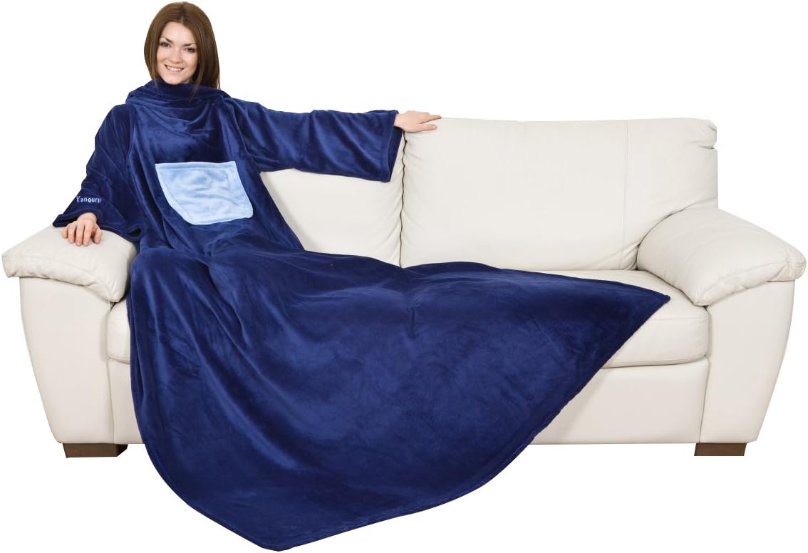 Coperta con le maniche in morbido pile. kanguru deluxe