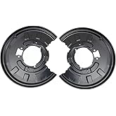 MOCW 2Pcs Rear Driver & Passenger Side Brake Dust Shield fit for Select BMW Models 325xi 2001-2005, 330Ci 2001-2006, 330i 200