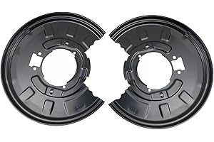 MOCW 2Pcs Rear Driver & Passenger Side Brake Dust Shield fit for Select BMW Models 325xi 2001-2005, 330Ci 2001-2006, 330i 200