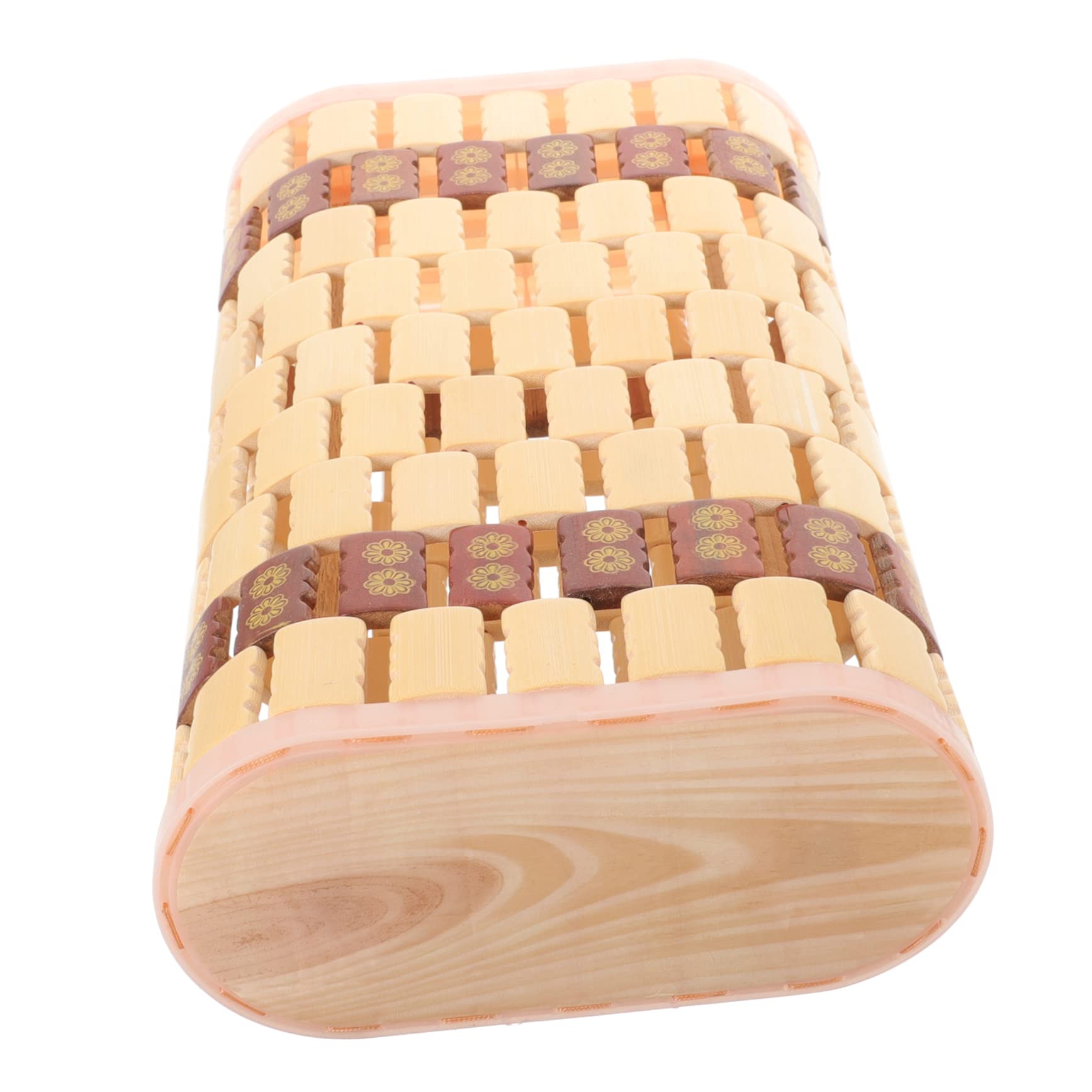 FUNOMOCYA Sauna Pillow Spa Head Pillows Sauna Room Accessories Cervical Pillows Summer Pillows Mahjong Accessories Bamboo Pillow Home Supplies Neck Rest Pillow Household Pillows Khaki Elder