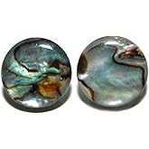 Natural Abalone Shell Stud Earrings 4MM (S088a)