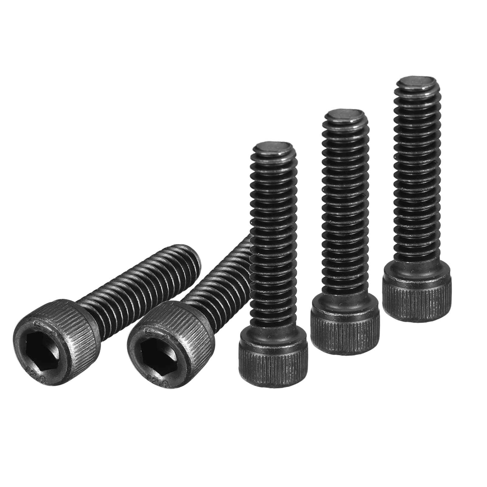 DTGN 1/4-20x1" Socket Head Cap Screws Bolts, 25Pcs 12.9 Grade Alloy Steel, Machine Hex Socket Screw, Hex Drive, Black Oxide Finish, UNC Coarse Thread Fully Threaded — image 1