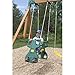 KidKraft Cloverdale Wood Swing Set/Playset with Slide, Rock Wall, Glider and Swings,Gift for Ages 3-10