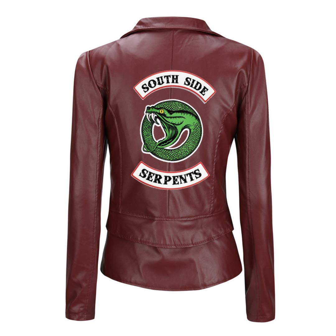 Giacche Girls Riverdale Southside Serpents Biker Gang Giacca in Pelle