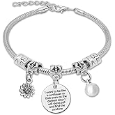 Inspirational Bracelet for Women Stainless Steel Bracelets Inspirational Gifts for Women Friends Sister Daughter Positive Bracelets Motivational Bracelet Motivational Gifts Christmas Birthday Gift