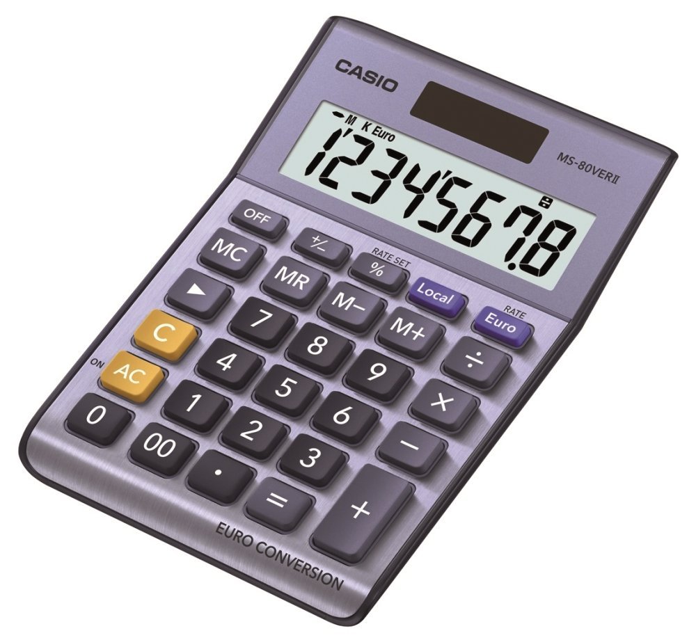 Casio MS80VERII 8 Digit Currency Desk Calculator Amazon.co.uk Office