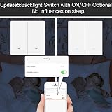 MOES ZigBee Smart Wall Light Switch 2-Gang White No Neutral Wire Required view 7