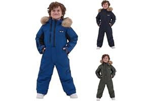 Snow Suit for Kids Boys One Piece Snowsuit Outdoor Sports Windproof Snowboard Ski Suit Teen Girls Fashion Winter Clothes
