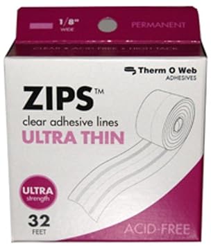 Therm-o-web Zips - Adhesivo (grosor de una hoja de papel), transparente: Amazon.es: Hogar