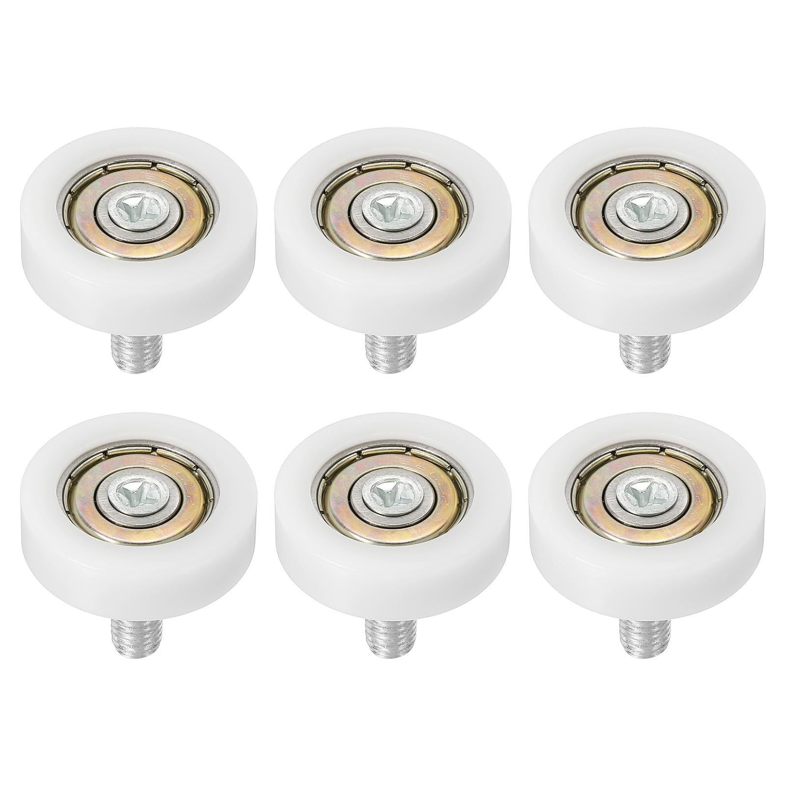 PATIKIL 26mm Drawer Rollers, 6 Pack Drawer Pulley Replacement Wheels Bearing Small Pulley