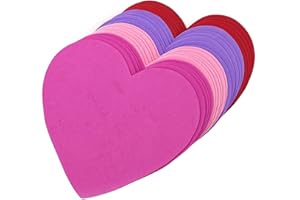 AONEFUN Foam Hearts for Crafts 6" Foam Shapes for Crafts Foam Paper for Crafts Heart Shaped Paper for Valentine Crafts Valentines Day Crafts Heart Cardstock Valentine Day Decoration Valentine Heart (24 Pcs)