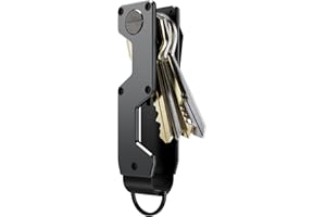 MINBERAND Key Organizer Compact Key Holder Metal Key Chain Minimalist key case key holder for keychain Secures 1-5 Keys