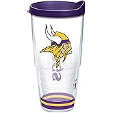 Tervis NFL Minnesota Vikings - Arctic Made in USA Double Walled Insulated Tumbler Travel Cup Keeps Drinks Cold & Hot, 24oz, Classic
