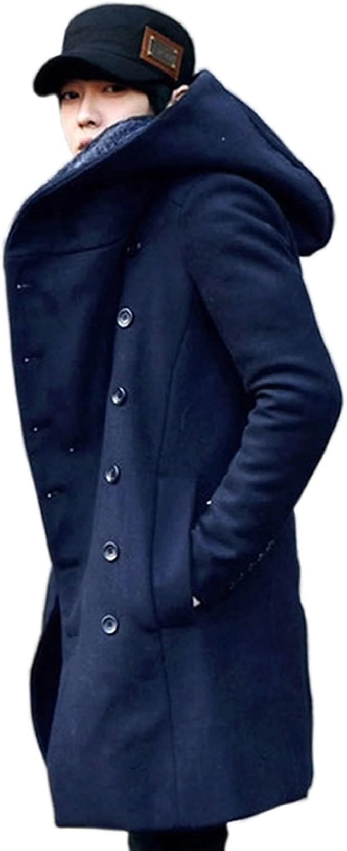 Amazon Sheya ピーコート メンズ コート 細身 ジャケット コーデ