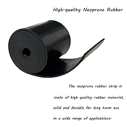 Neoprene Rubber Strips, Sheet, Rolls 1/16