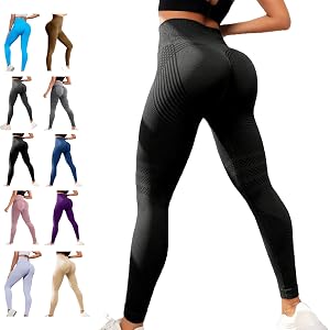 Cellulite-Reducing Leggings, High Waisted and Hip Lifting Yoga Elastic Quick Drying Tight Pants Yoga Pants