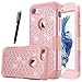 HKW iPhone 7 Case Phone Case Bling Glitter Sparkle Rhinestone Shiny 3 in 1 Armor Defender Shockproof Back Case Protective Cover for iPhone 7 Diamond 4.7 Inch Case -Rose Gold (MA1856)