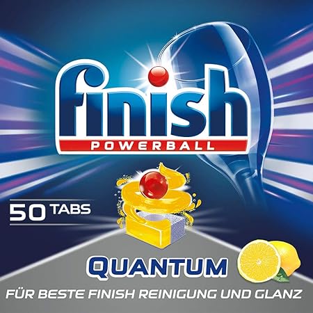 Finish Quantum Citrus, XXL Pack, Spülmaschinentabs, Spülmaschine, Geschirr, Geschirrspüler, Spülen, Reinigung, 50 Tablets
