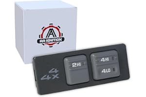 AA IGNITION Replacement 4WD Selector Switch - Compatible with Chevy & GMC Vehicles - K1500 1996-1999, K2500 Suburban, Tahoe, Suburban, 1996-2000 K2500, Yukon - Replaces 15969707, 19168766, 901-154, 901154