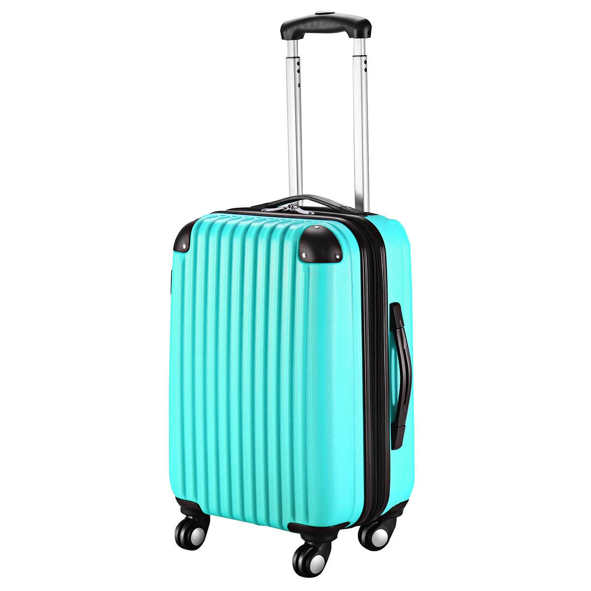 Goplus 20" ABS Carry On Luggage Expandable Hardside Travel Bag Trolley Rolling Suitcase