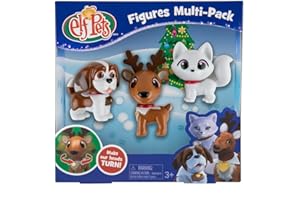 The Elf on the Shelf - Elf Pets Figures Multipack Includes St. Bernard, Reindeer, and Arctic Fox!