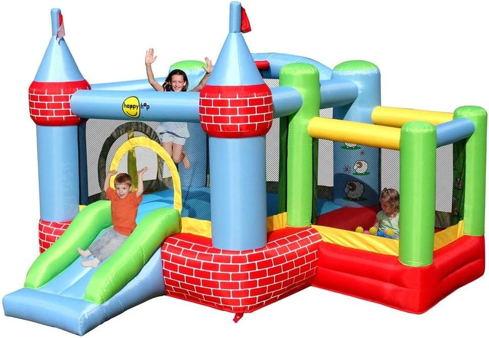 bouncy castle slide into ball pit