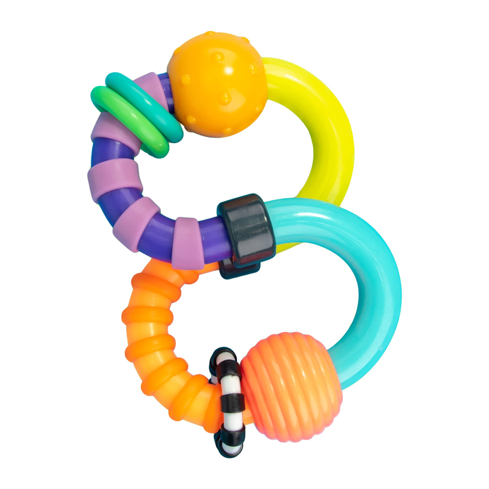 Sassy Baby Twist-A-Roo Twist & Turn Rattle - 3m+