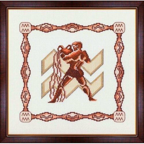 Cross Stitch Kit Horoscope Aquarius