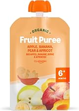 Mama Bear Organic Fruit Pouch Apple Banana Pear Apricot Puree 6x90g view 2