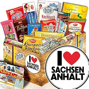 I Love Sachsen-Anhalt – DDR Schokolade Box – Sachsen-Anhalt Geschenkbox