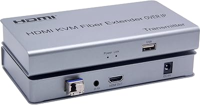 XYKJOBC HDMI KVM Fiber Extender OVER IP 20KM USB 2.0 KVM Keyboard Mouse Switch
