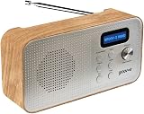 groov-e Lisbon Portable DAB FM Digital Radio Bluetooth LCD Alarm USB Battery