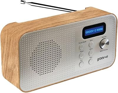 groov-e Lisbon Portable DAB FM Digital Radio Bluetooth LCD Alarm USB Battery